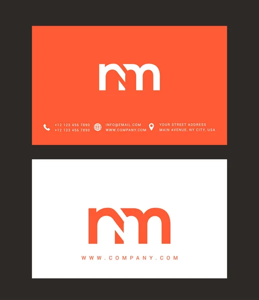 Diseño de logotipo de letra moderna — Vector de stock