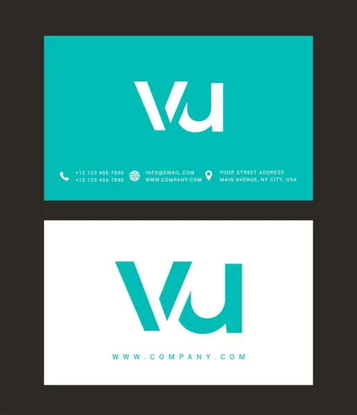 Design de logotipo carta moderna — Vetor de Stock