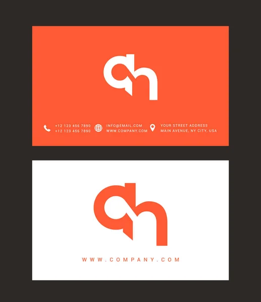 Diseño de logotipo de letra moderna — Vector de stock