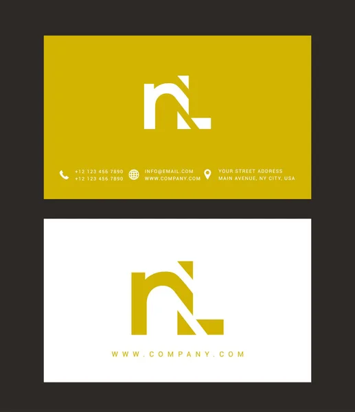 Design de logotipo carta moderna — Vetor de Stock