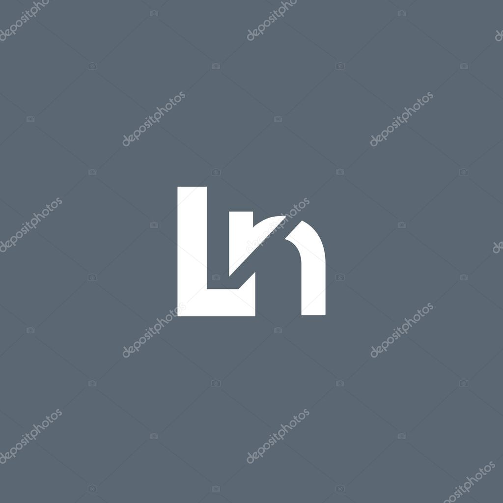 Modern letter logo design template L and N, vector illustration