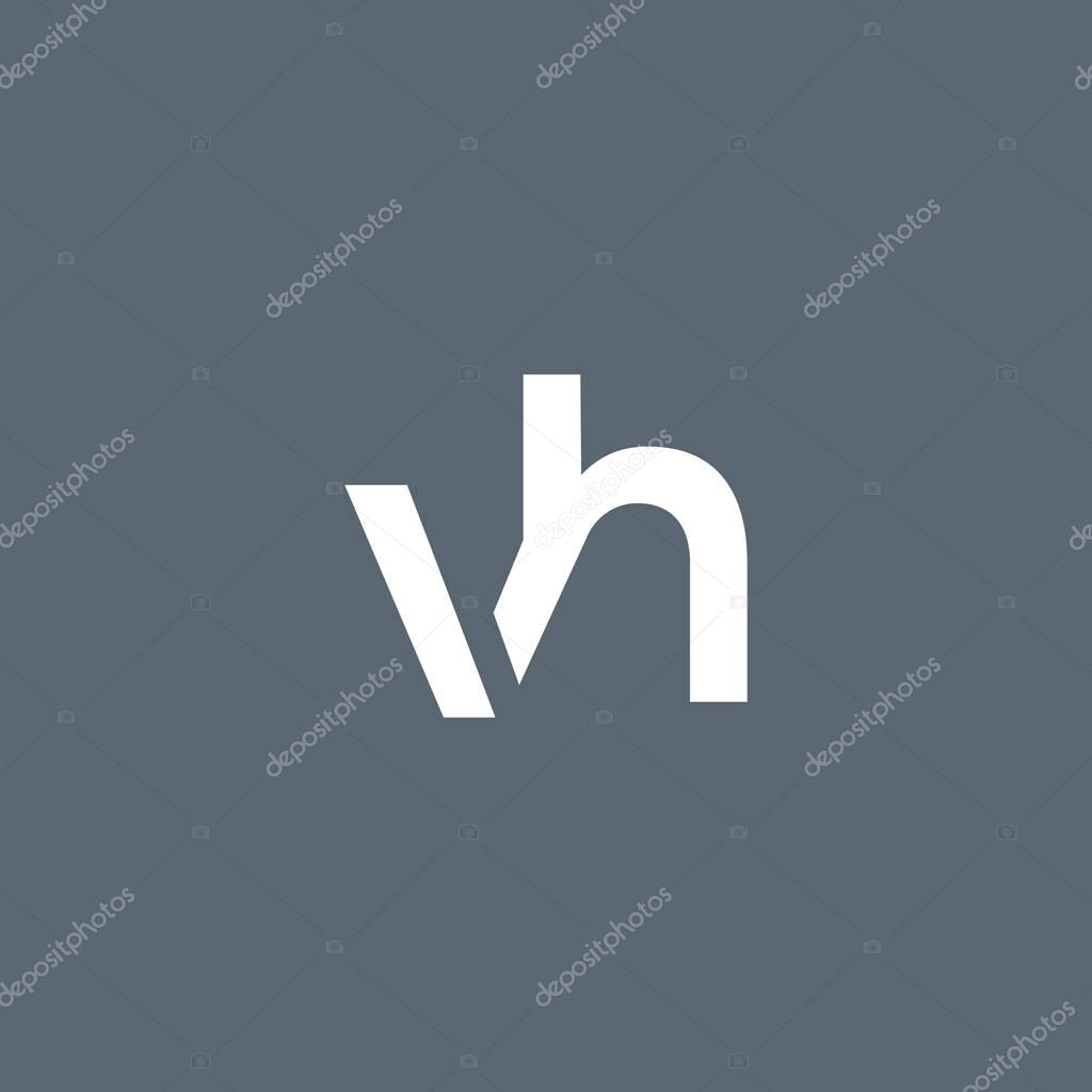 Modern letter logo design template V and H, vector illustration