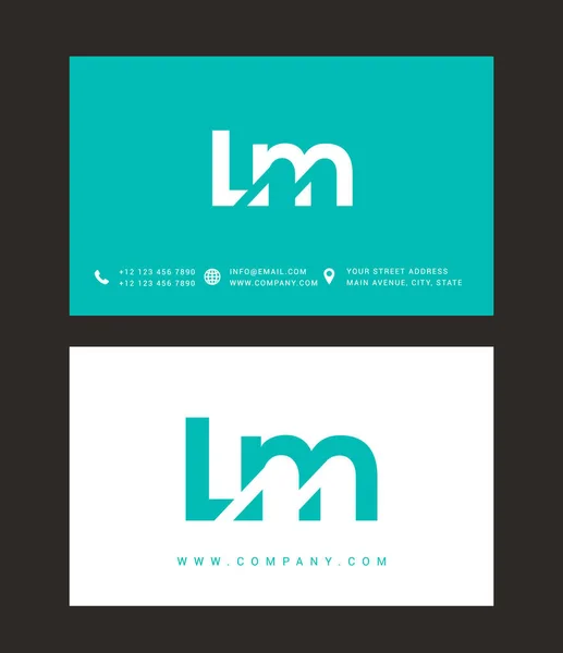 Diseño de logotipo de letra moderna — Vector de stock