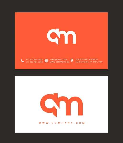 Moderna brev Logotypdesign — Stock vektor