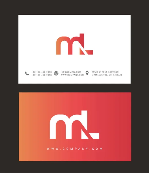 Diseño de logotipo de letra moderna — Vector de stock