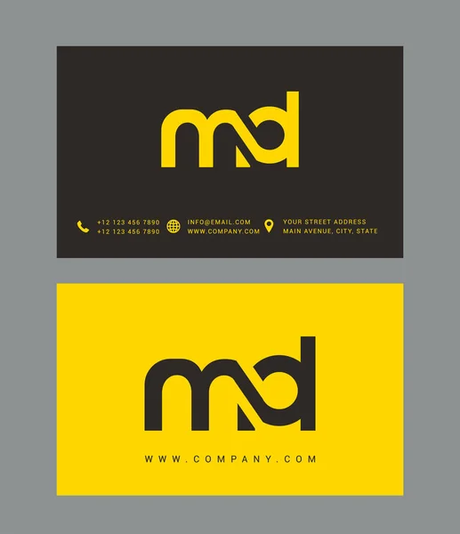 Design de logotipo carta moderna —  Vetores de Stock