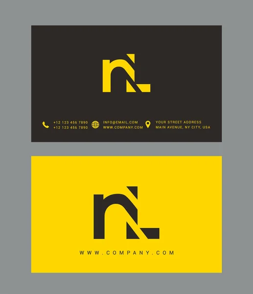 Design de logotipo carta moderna — Vetor de Stock