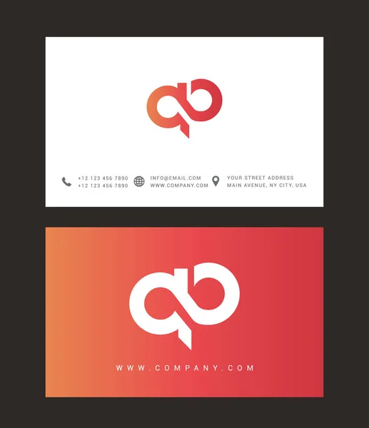 Design de logotipo carta moderna — Vetor de Stock