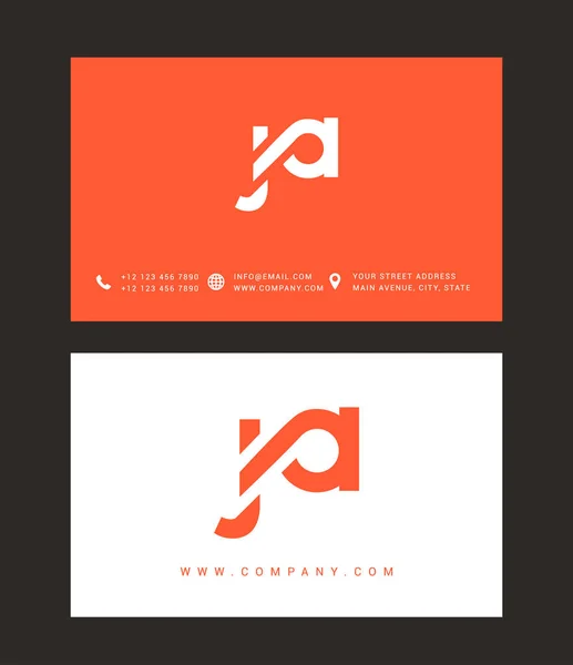 Moderna brev Logotypdesign — Stock vektor