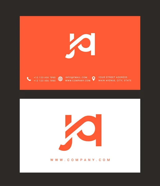 Design moderno del logo della lettera — Vettoriale Stock