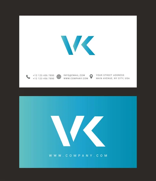 Moderna brev Logotypdesign — Stock vektor