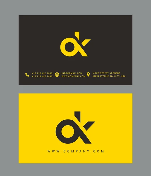 Design de logotipo carta moderna — Vetor de Stock