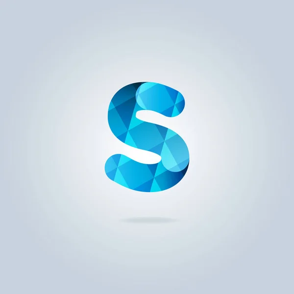 Moderne één letter logo — Stockvector