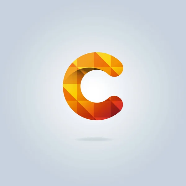 Moderne één letter logo — Stockvector
