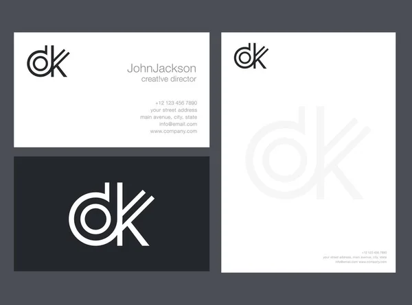 Design de logotipo carta moderna — Vetor de Stock