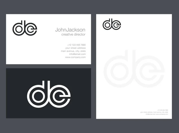 Design de logotipo carta moderna — Vetor de Stock