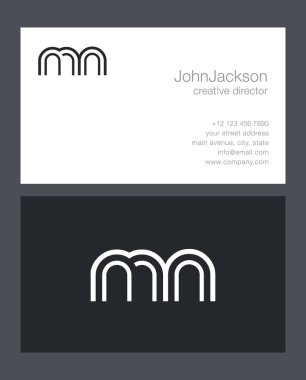 M ve N harfi Logo 
