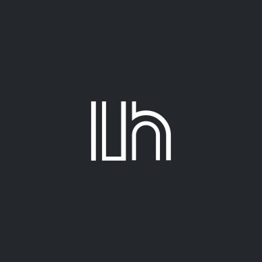 L ve H harfi Logo Simge