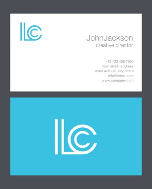 L & C Letter Logo clipart