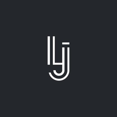 L ve J harfi Logo Simge