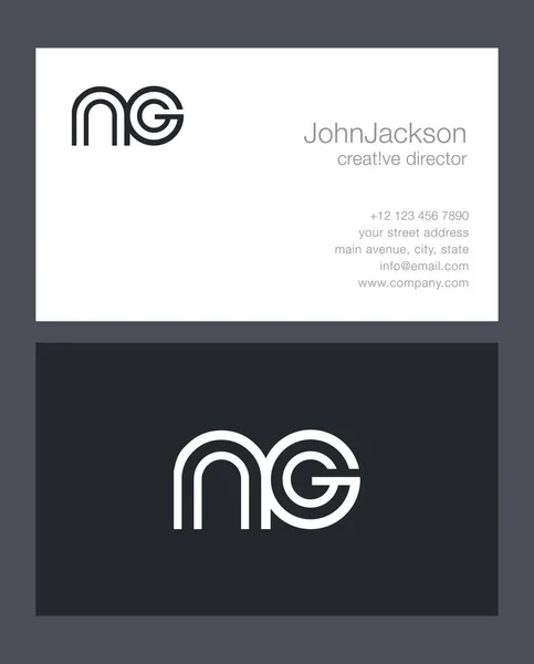 N & G brief Logo — Stockvector