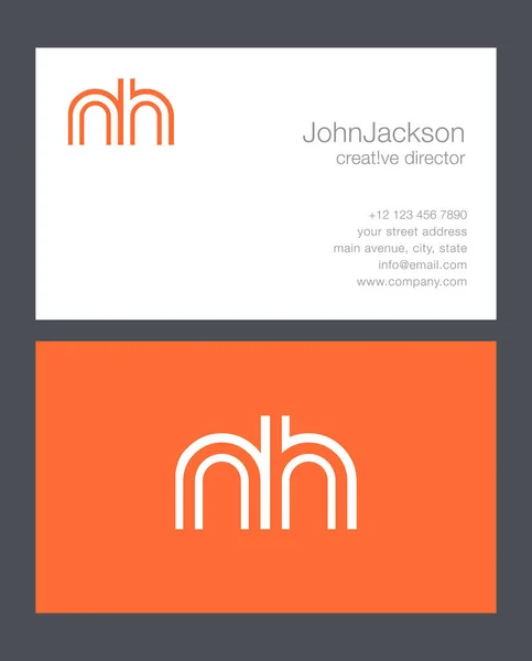 N & H brief Logo — Stockvector