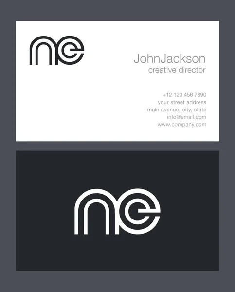 N & E brief Logo — Stockvector