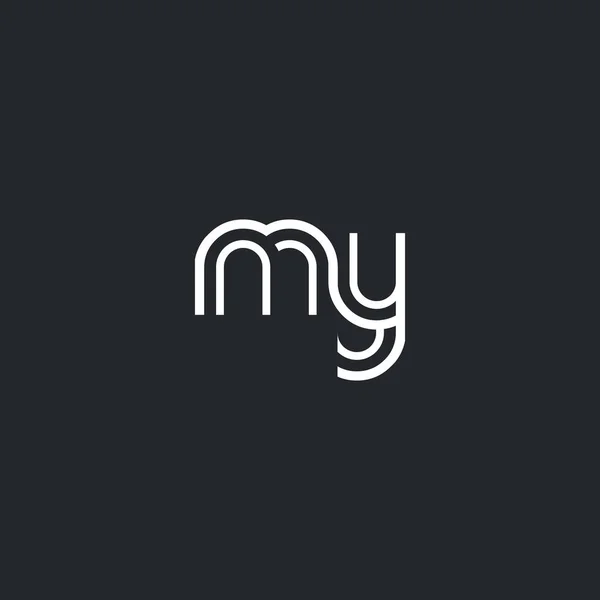 Logotipo da letra de M & Y —  Vetores de Stock