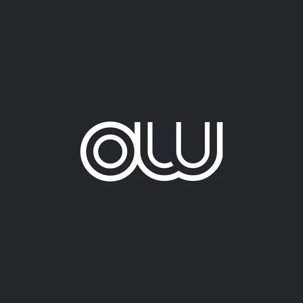 Logotipo de la letra O & W — Vector de stock