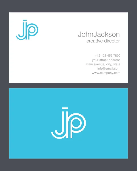 J & P Letters Logo – Stock-vektor