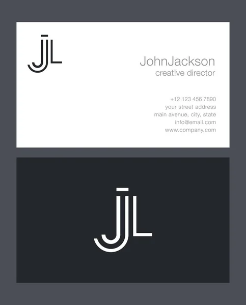 J & l Buchstaben Logo — Stockvektor