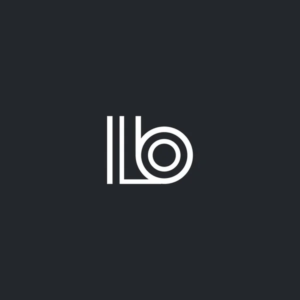 L & εικονίδιο με το λογότυπο γράμμα O — Διανυσματικό Αρχείο