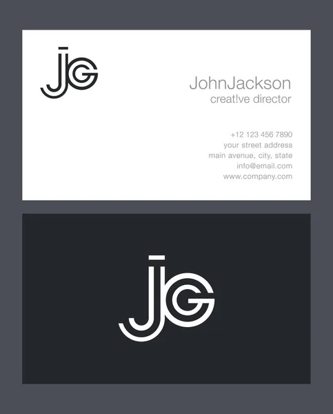 J & G Letters Logo — Stockvector