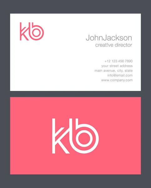 K & B brief Logo — Stockvector