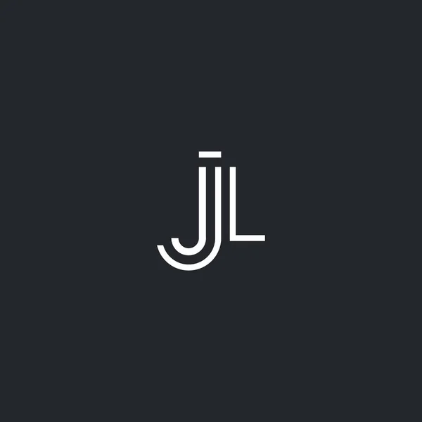 J & l Buchstaben Logo — Stockvektor