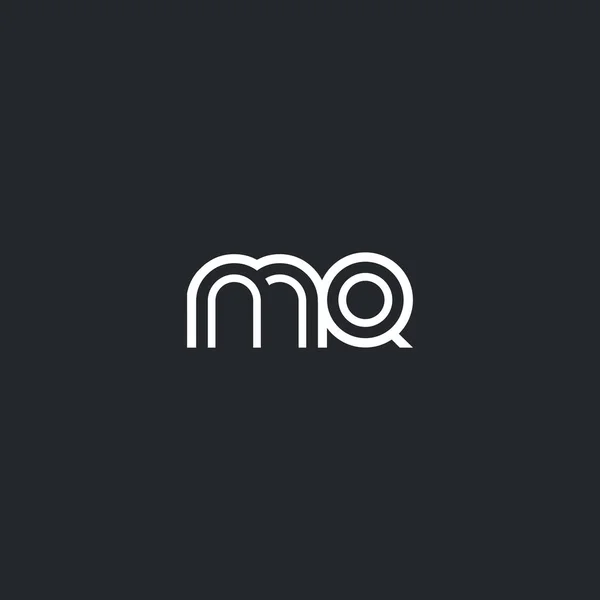 M & Logo van de Letter Q — Stockvector