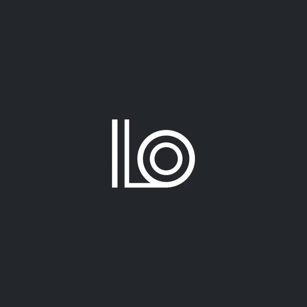 L & O brev Logo ikon — Stock vektor