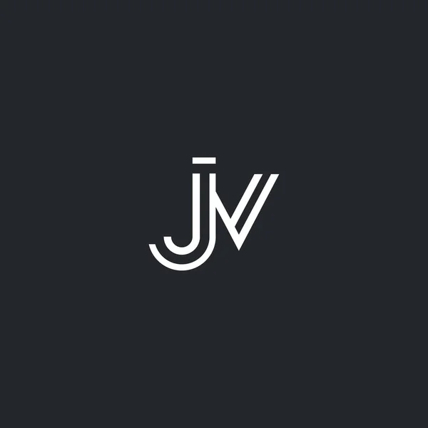 Логотип J & V літер — стоковий вектор