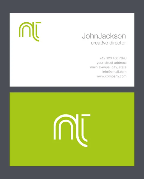 N & T brief Logo — Stockvector
