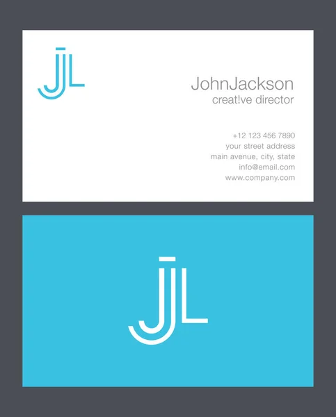 Логотип літер J & L — стоковий вектор