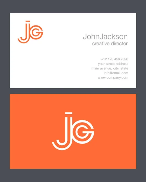 J & G Letters Logo — Stockvector