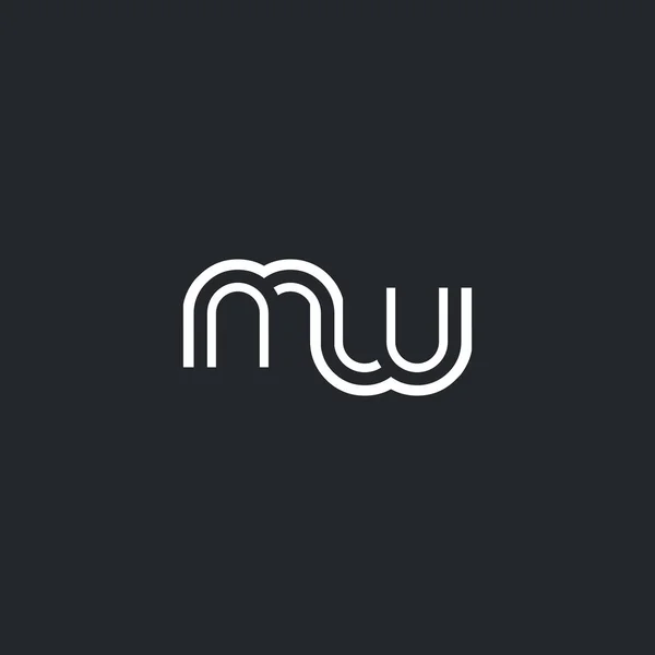 Logotipo de letra M & W —  Vetores de Stock