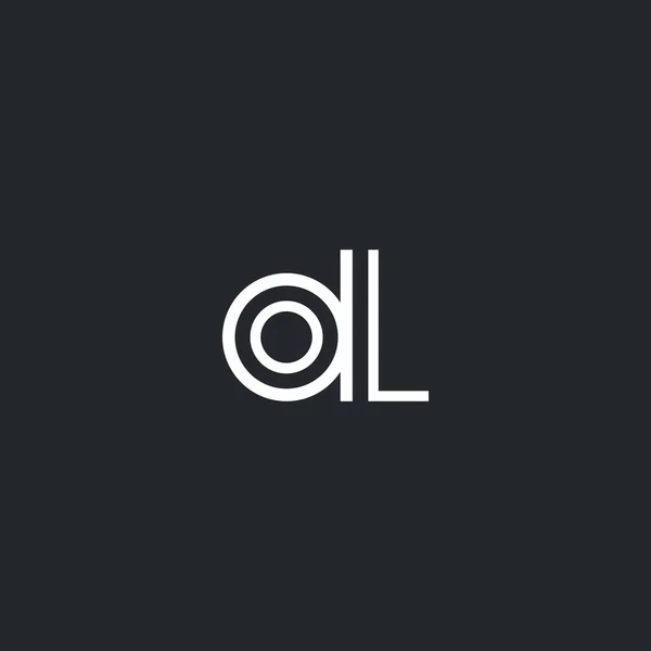 O & L logotipo da carta —  Vetores de Stock