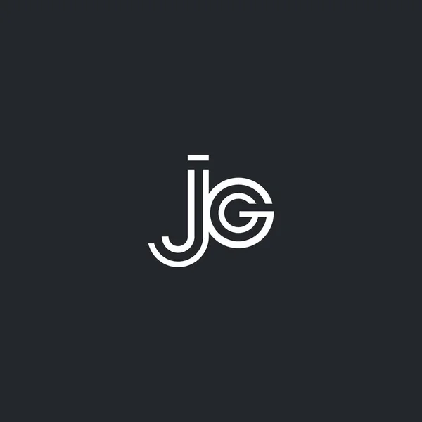 J & g Buchstaben Logo — Stockvektor