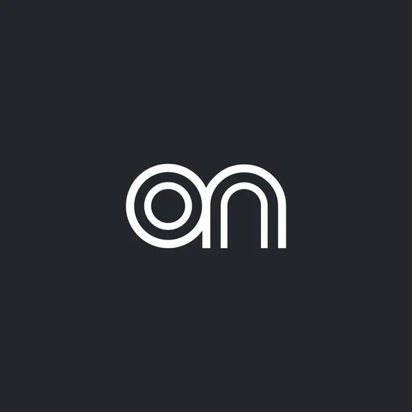 O & N brief Logo — Stockvector