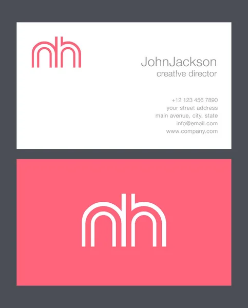 N & H brief Logo — Stockvector