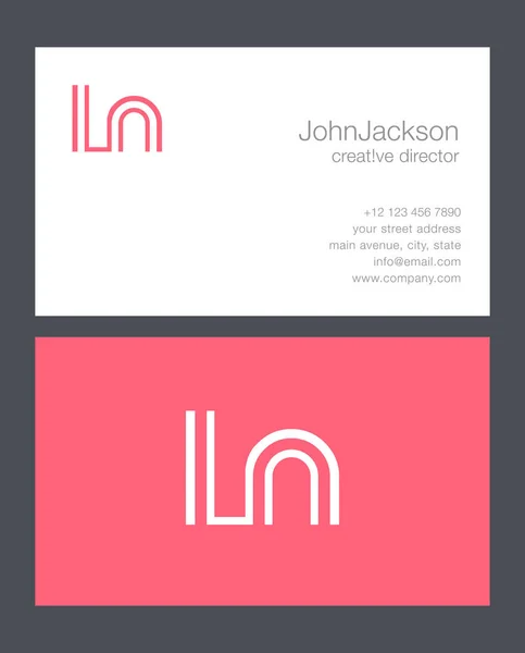 L & N brief Logo — Stockvector