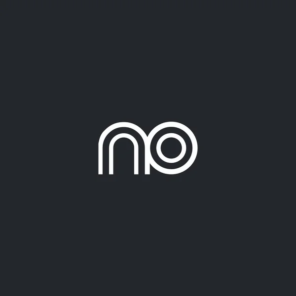 N & ikona Logo litery O — Wektor stockowy