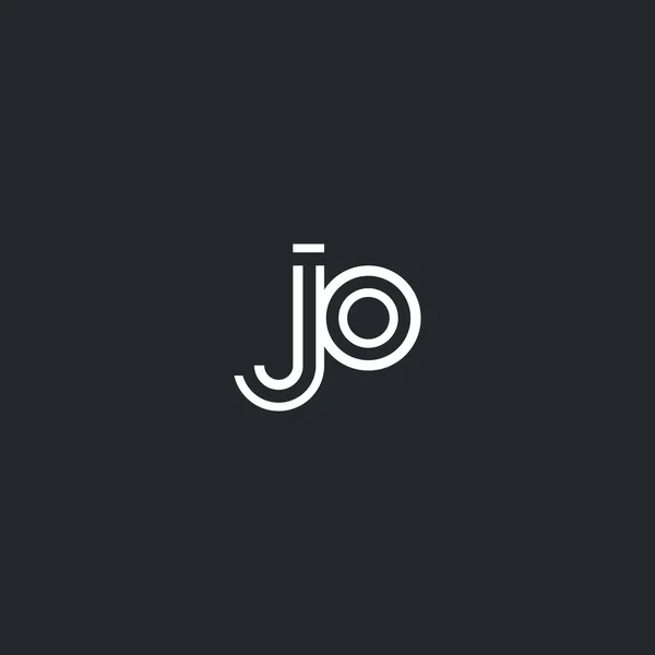J & o Buchstaben Logo — Stockvektor
