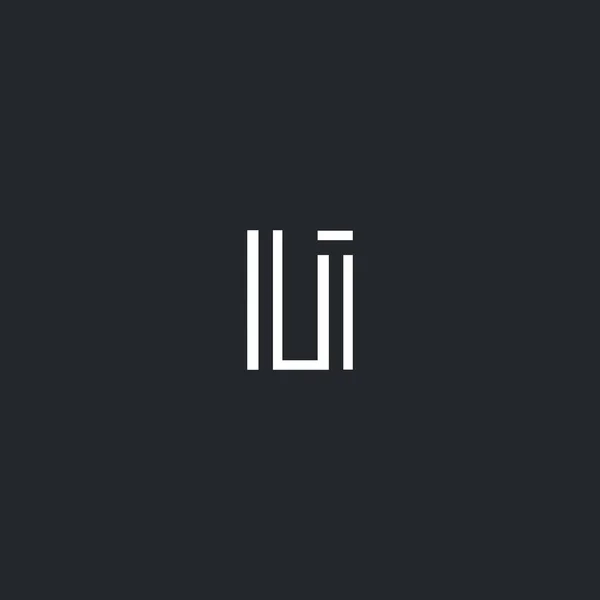 L & ik brief Logo pictogram — Stockvector